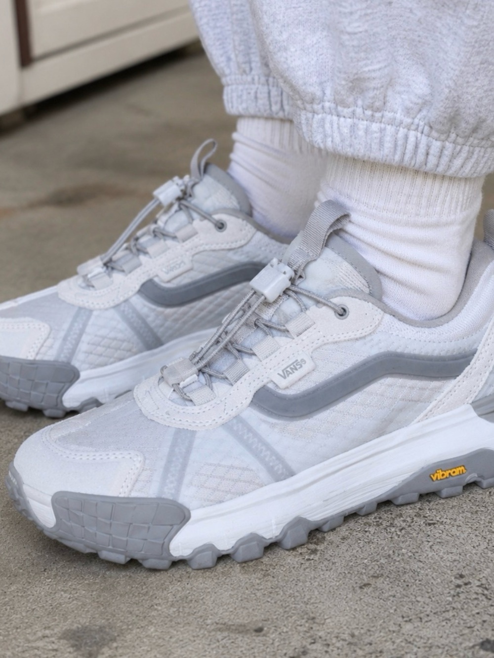Vans Gray and White Athletic Shoes - Picture 4 of 14